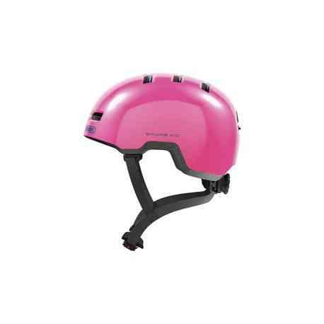 Abus Skurb Kid skinnende pink cykelhjelm