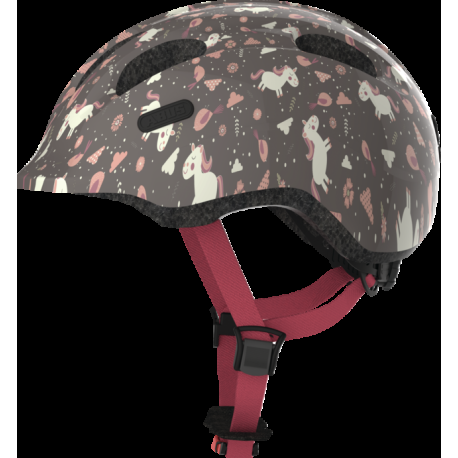 Abus Smiley 2.0 cykelhjelm, rosa hest