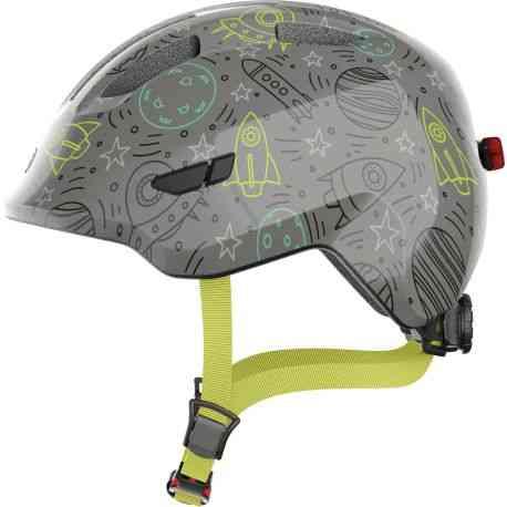 Abus Smiley 3.0 LED grå - børnehjelm til cykling