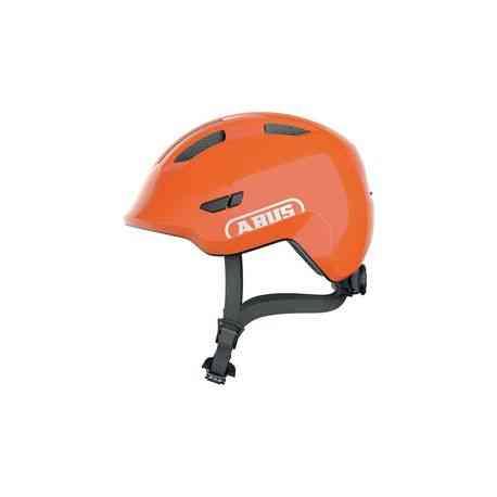 Abus Smiley 3.0 skinnende orange - cykelhjelm til børn