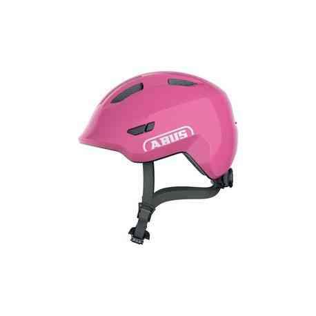 Abus Smiley 3.0 skinnende pink - cykelhjelm til børn