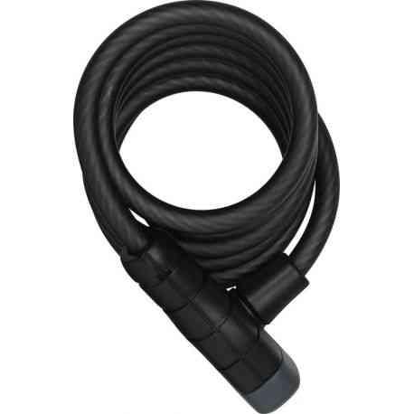 Abus Spirallås 5510K Sort med holder