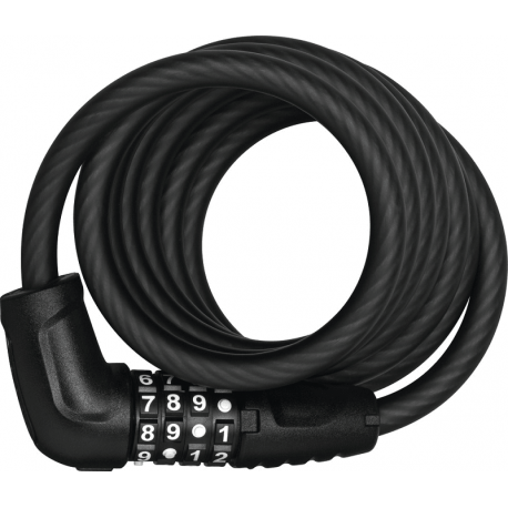 Abus 5510 Spirallås med Kombinationskode og Holder