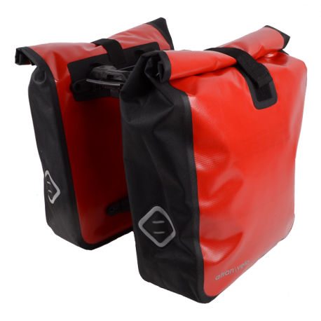 Atran Velo Sidetasker TRAVEL Vandtæt Rød/Sort AVS