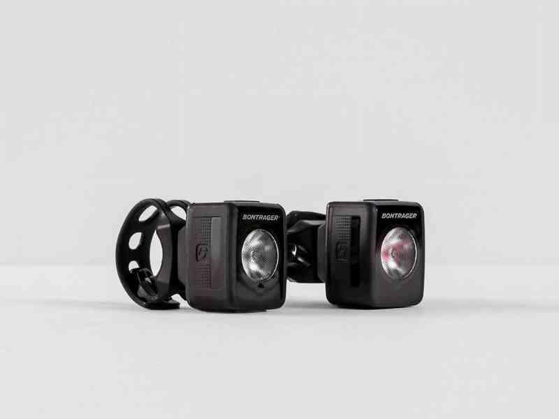 Bontrager Ion Lygtesæt 200 Lumen - Sort til Cykling