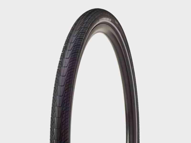 Bontrager H2 Hard Case Lite - Kanttrådsdæk til hybrid cykler - 700x40c - Sort refleks