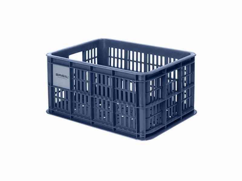 Basil Crate S - Blå plastkurv til opbevaring