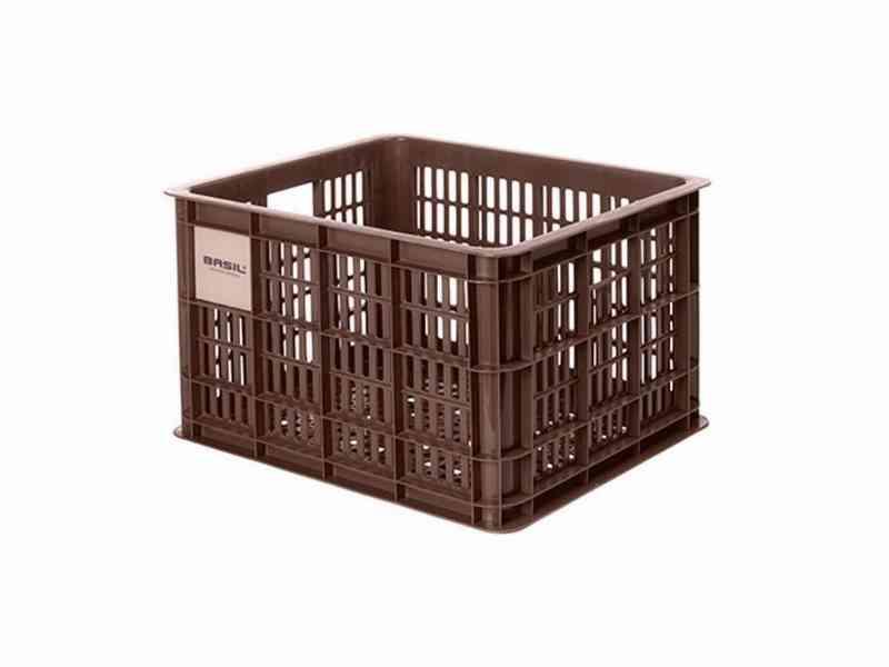 Basil Crate M - Brun plastkurv til opbevaring