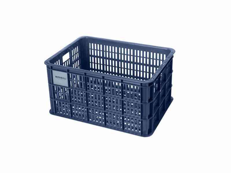 Basil Crate L - Blå plastkurv til opbevaring