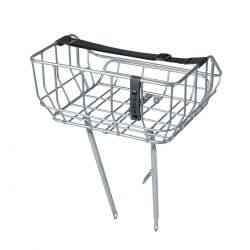Basil Portland 25L Cykelkurv i Aluminium Chrome