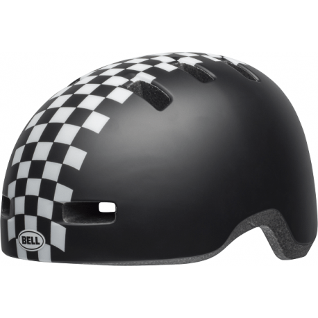 Bell Lil Ripper børnehjelm, Checker mat sort/hvid