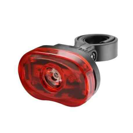 Cykellygte Baglygte 3 LED 0,5W Ø25,4-31,8mm inkl. 2xAA