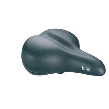 Cykelsadel med elastomer, 205 x 245 mm