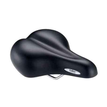 Cykelsadel Comfort Lux m. gel 205x275mm sort