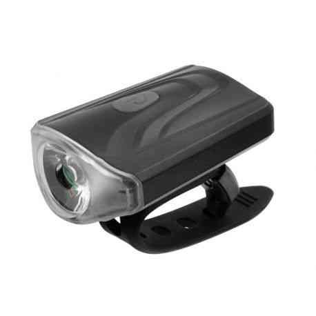 Cykellygte med 1 LED og USB-opladning