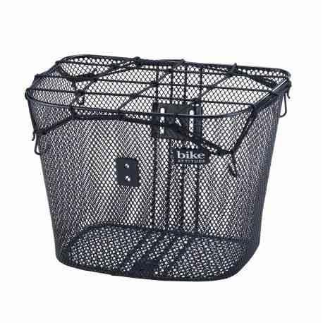 Cykelkurvnet med kroge - Sort