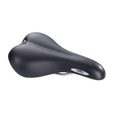 Cykelsadel med gel 167x268mm sort