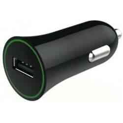 Biloplader 12W med 1 USB-A, sort