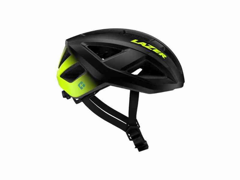 Lazer Tonic KinetiCore Cykelhjelm - Mat Sort/Gul 58-61 cm