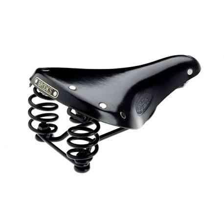 Brooks Flyer S Dame Cykelsadel i Læder, Sort