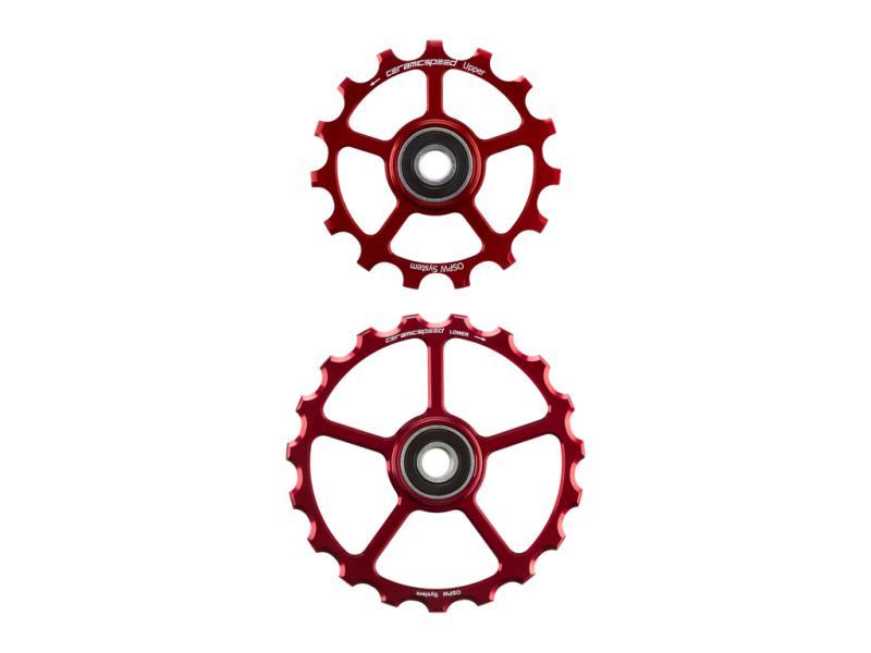 Keramisk Oversized Pulleyhjul 15+19 - Rød