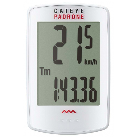 Cateye Padrone trådløs cykelcomputer hvid