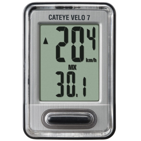 Cateye Velo 7 cykelcomputer VL-520 - sort (7 funktioner)