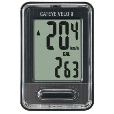 Cateye Velo 9 cykelcomputer VL-820 – sort (9 funktioner)