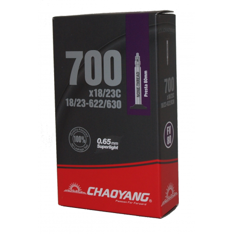 Chaoyang 700x18/23C Presta Slange 80mm