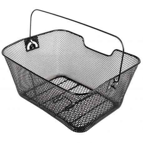 Sort cykelkurv 41 med net, 180x150x300mm