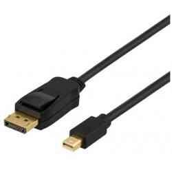 Deltaco DisplayPort til Mini DisplayPort Kabel, 2m, Sort