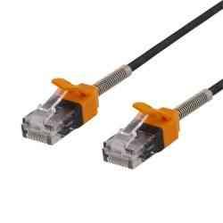 Deltaco Cat 6a U/UTP Patchkabel, 1m, Sort