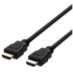 Deltaco HDMI A Male-Male 2.1 2m Sort Kabel