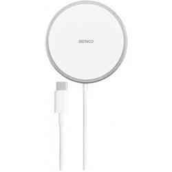 Deltaco Magnetisk Trådløs Oplader 15W, Hvid/Sølv