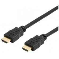 Deltaco HDMI-kabel, 4K UHD, 2m, Sort