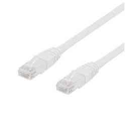 Deltaco Cat6 Patchkabel, 2m, Hvid, LSZH
