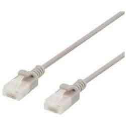 Deltaco Cat6a Slim Patchkabel 2m Grå