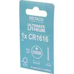 Deltaco Ultimate CR1616 Lithium Knapbatteri, 1-pak