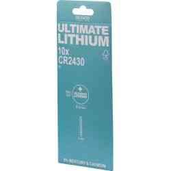 Deltaco Ultimate CR2430 Lithiumbatteri, 10-pak