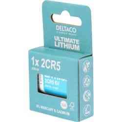 Deltaco Ultimate Lithium 6V 2CR5 Batteri, 1 stk.
