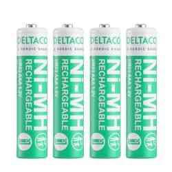 Deltaco Ultimate 750mAh AAA Genopladelige Batterier 4-pak