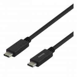 Deltaco USB-C til USB-C Kabel, 5Gbit/s, 1m, Sort