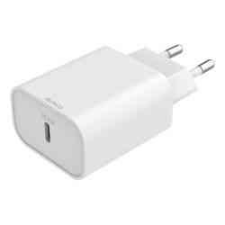 Deltaco USB-C Vægoplader 20W, Hvid