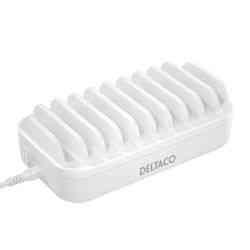 Deltaco Opladningsstation med 7 USB-A og 3 USB-C