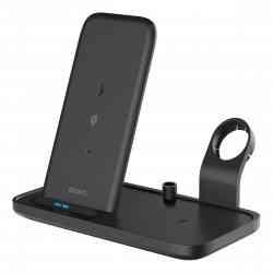 Deltaco Trådløs Oplader, 2-i-1, 10W, USB-A 5W