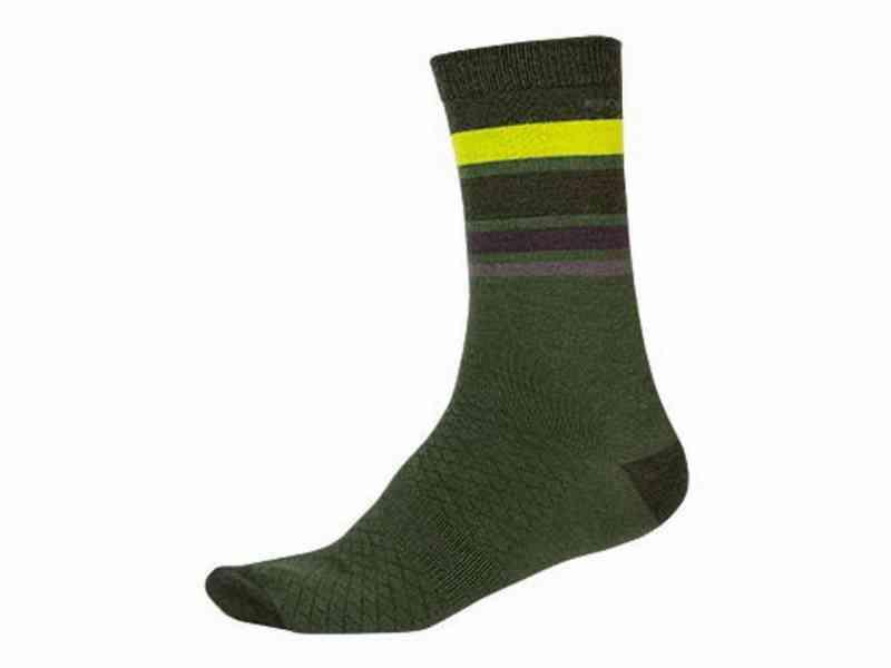 Endura BaaBaa - Merino Strømper - Oliven Grøn, L-XL