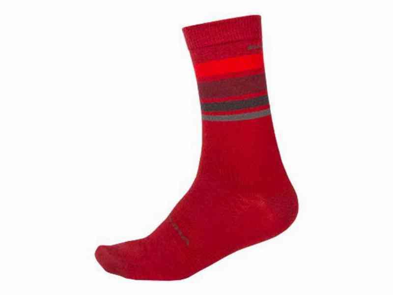 Endura BaaBaa - Merino Strømper - Rød - L-XL