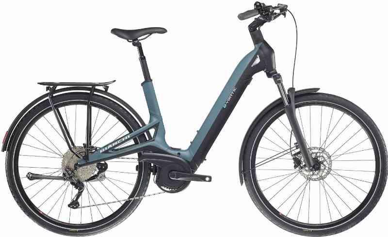 Bianchi E-Vertic C-Type 9g Bosch Dame 2023 - Sort/blå