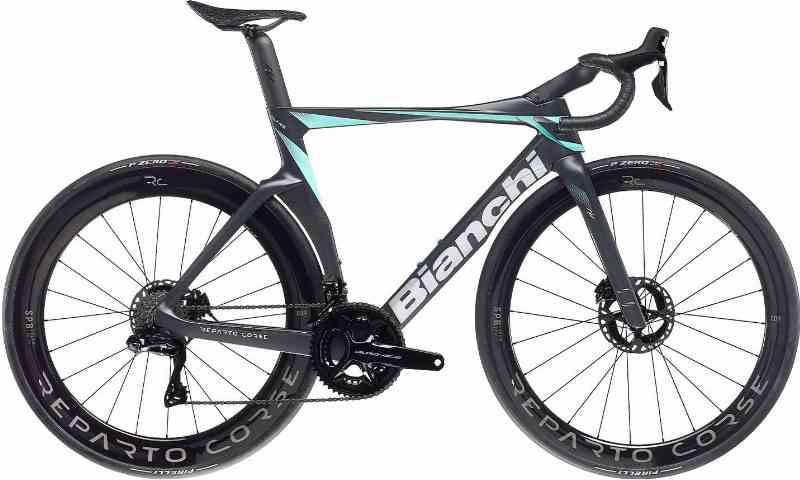 Bianchi Oltre RC Dura Ace Di2 24g 2023 - Sort Cykel
