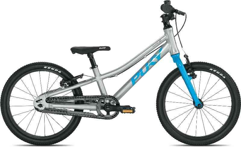 PUKY LS-PRO 18 Alu 18" - Sølv og blå cykel